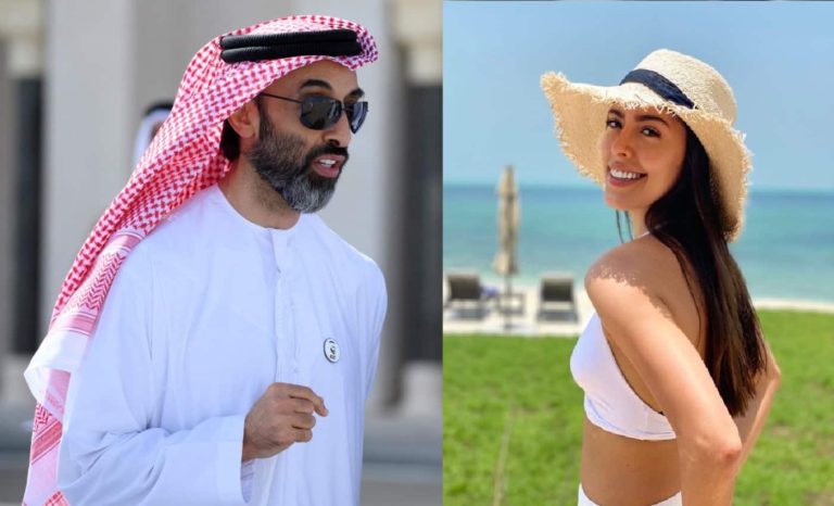 عشيقة طحنون بن زايد الكولومبية.. ملكة جمال تدير إمبراطورية ضخمة بأموال إماراتية طحنون بن زايد وميليسا مونكادا
