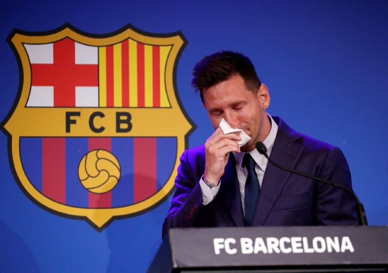 ميسي لاعب برشلونة السابق