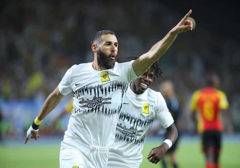 هدف بنزيما العالمي في أول مباراة مع الاتحاد السعودي (شاهد) هدف بنزيما العالمي مع الاتحاد السعودي