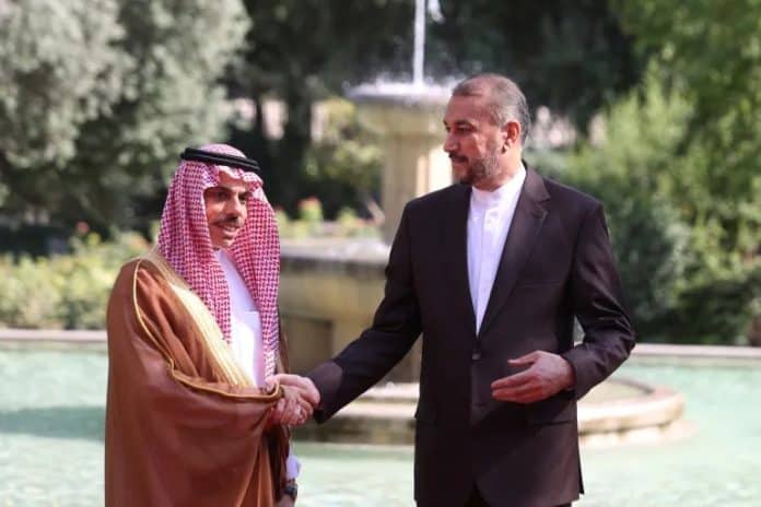 التقى أمير عبد اللهيان بنظيره السعودي الأمير فيصل بن فرحان