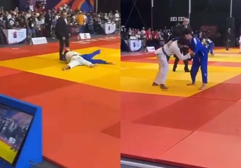 ماذا فعل بحفيد السيسي؟.. كويتي يُحرج منظمي بطولة الجودو وفضيحة للحكم (فيديو)