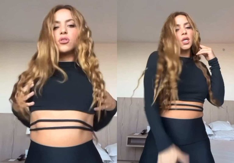 شاكيرا تشعل نار متابعيها بفيديو مثير تتحسس فيه ثدييها وتبرز فيه أحد أعضائها الحساسة