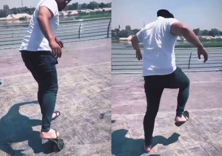 "بغداد الواحدة ظهرا".. فيديو صادم من العراق وحرارة الجو تُذيب النعال!