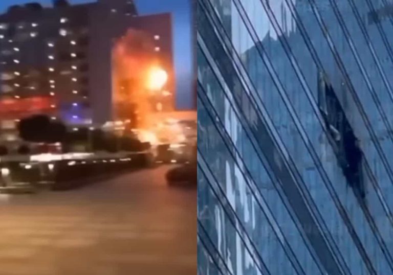 على طريقة أحداث 11 سبتمبر.. مسيرات أوكرانية تضرب أبراج موسكو