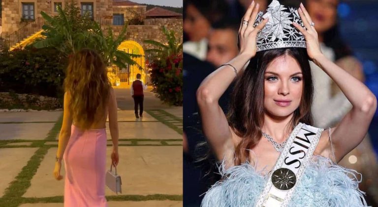 ملكة جمال لبنان مايا رعيدي تستعرض مؤخرتها