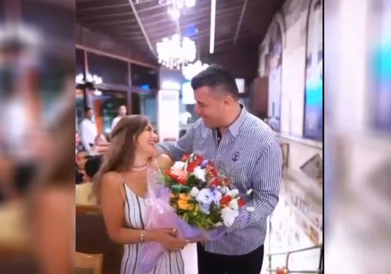 منة فضالي في أحضان والد الشيف بوراك في إسطنبول (شاهد) منة فضالي في أحضان والد الشيف بوراك في إسطنبول (شاهد)