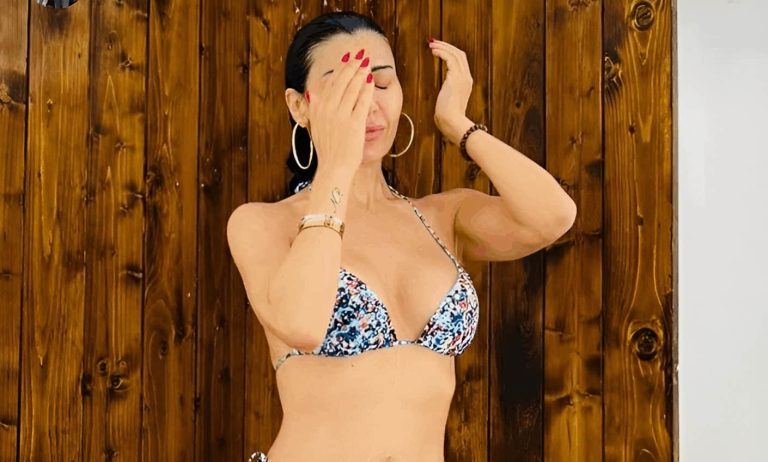 نادين الراسي في جاكوزي بالبكيني مع شاب ووصلة رقص شرقي آخر الليل (فيديو)
