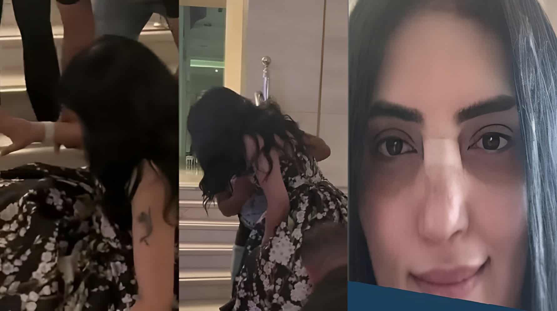 لحظة سقوط حورية فرغلي في مسابقة ملكة جمال مصر.. هل تحطم أنفها مجدداً؟ (فيديو) لحظة سقوط حورية فرغلي في مسابقة ملكة جمال مصر.. هل تحطم أنفها مجدداً؟ (فيديو)