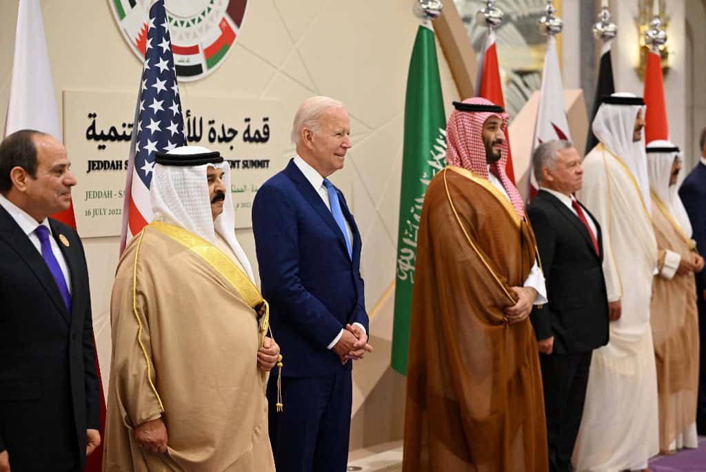 اجتماع بايدن مع محمد بن سلمان في جدة