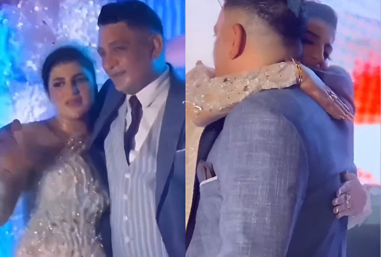 عروس مصرية تثير الجدل بما فعلته بأقدام زوجها أمام الحضور في زفافهما! (فيديو)