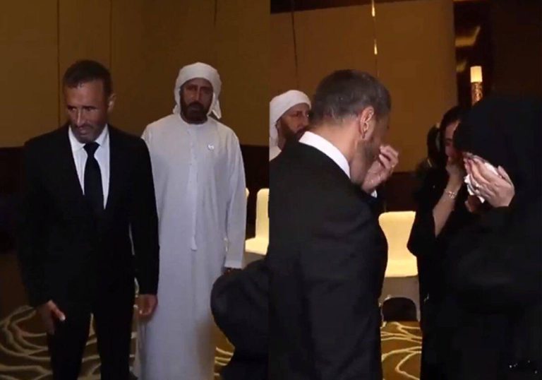 كاظم الساهر يبكي في عزاء صديقه كريم العراقي!