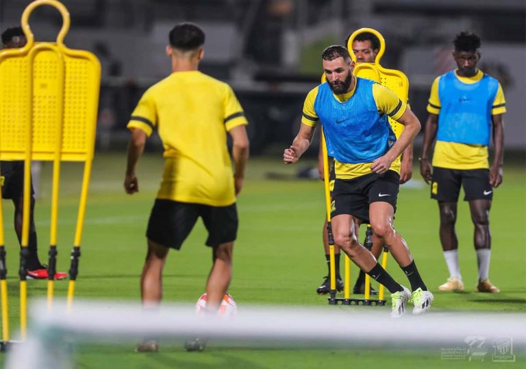 موعد مباراة الاتحاد ضد الأخدود والتشكيلة في الدوري السعودي الممتاز كريم بنزيما
