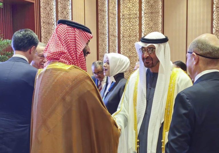 مصالحة أم مصافحة اضطرارية؟.. "المحمدان" وصور من قمة العشرين تثير تفاعلا