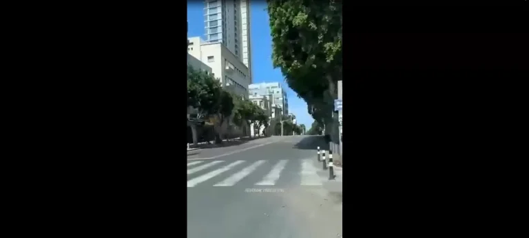 خلو مدينة تل أبيب من المارة بعد عملية طوفان الأقصى