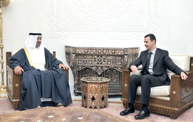 بشار الأسد ومحمد بن زايد