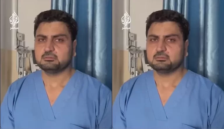 “الاحتلال هاجمهم بكلابه”.. ممرض ينهار من البكاء بسبب فظائع الاحتلال في المستشفى الإندونيسي (شاهد) الممرض الفلسطيني محمد الكحلوت