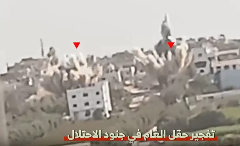 تفجير حقل ألغام في قوة إسرائيلية بغزة