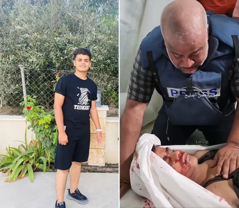 وائل الدحدوح ينشر صورة جديدة لنجله الشهيد في ذكرى ميلاده ويرثيه محمود وائل الدحدوح