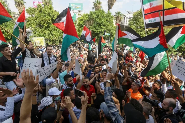 مظاهرات الدول العربية تضامنا مع غزة