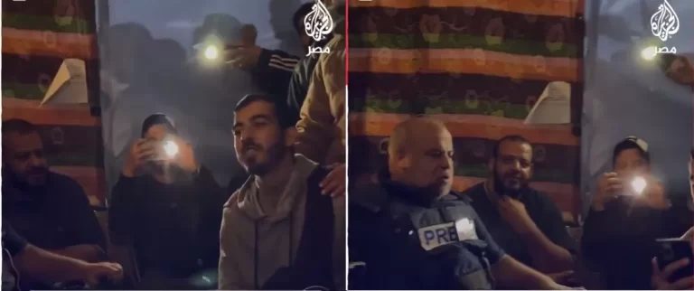 يتوسطهم وائل الدحدوح.. فيديو مؤثر لصحفيي غزة يلتقطون أنفاسهم في خضم الحرب الهمجية صحفيو غزة مجتمعون يغنون أثناء فترة استراحتهم