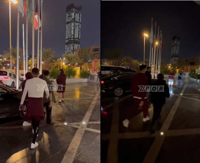 شاهد ما فعله لاعبو غلطة سراي في الرياض بعد إلغاء السوبر التركي (فيديو) لاعبو غلطة سراي في السعودية