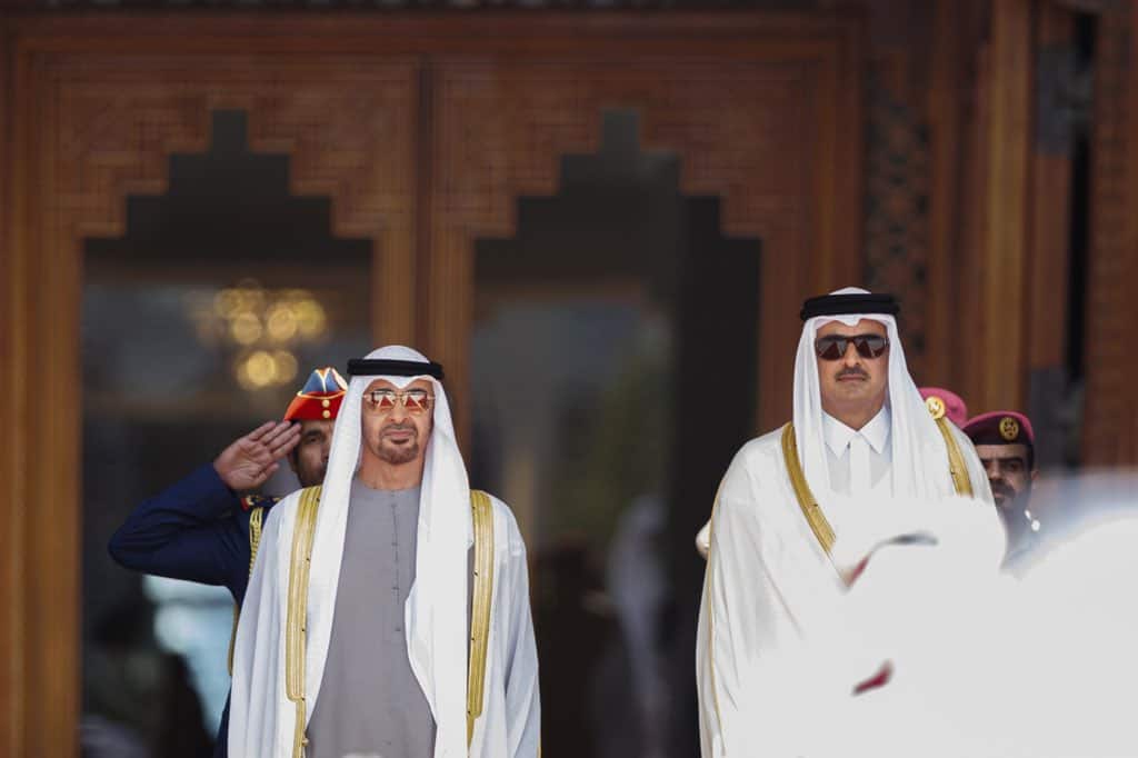 محمد بن زايد وتميم بن حمد