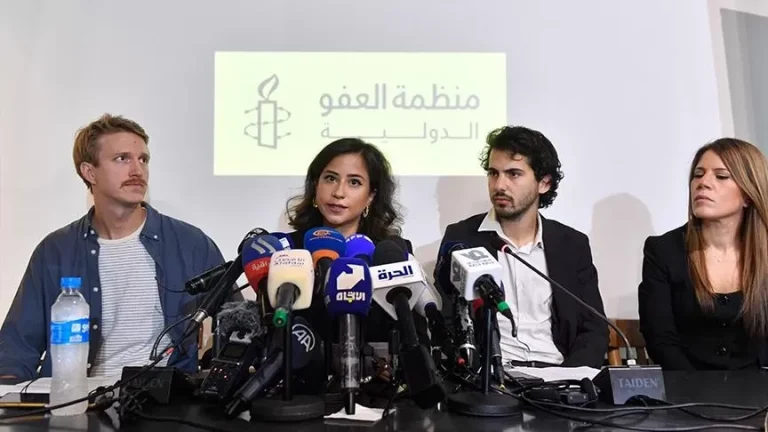 أدلة مصورة ومعلومات مفصلة عن جريمة حرب إسرائيلية استهدفت 7 صحفيين لبنانيين أعضاء منظمتي هيومن رايتس ووتش والعفو الدولية في ندوة صحفية حول استهداف 7 صحفيين لبنانيين