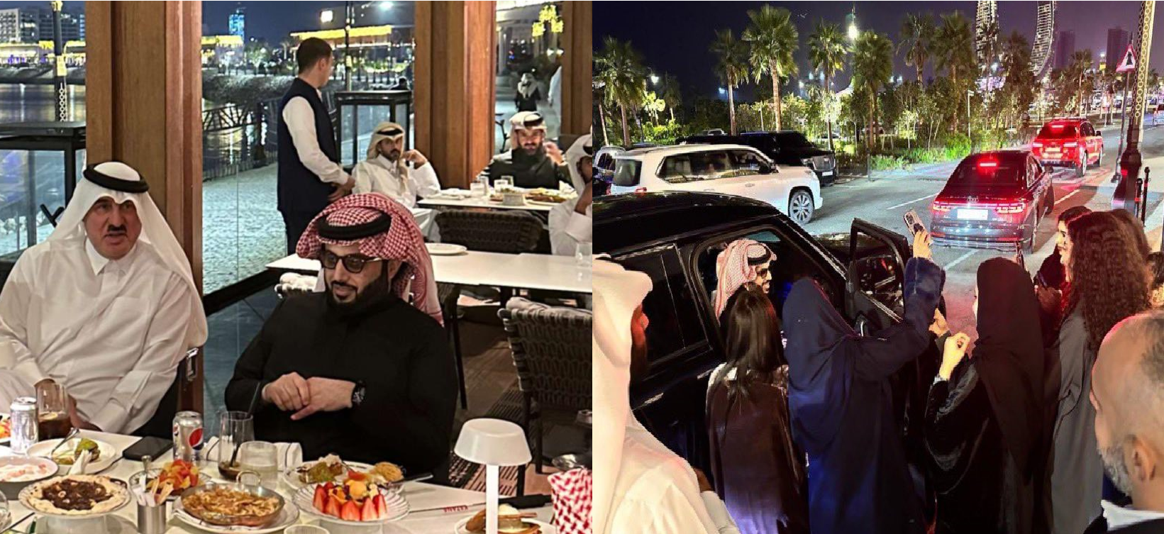 تواجد تركي آل الشيخ في قطر يفجر موجة جدل.. ما القصة؟ (شاهد) تواجد تركي آل الشيخ في قطر أكد قطريون على عدم ترحيبهم بقدومه إلى بلادهم بعد شتمه الدوحة
