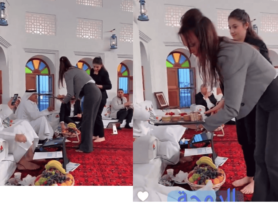 قطر.. ظهور مثير لفتاتين ببرنامج المجلس ورد فعل الضيوف يثير جدلا (فيديو) ظهور مثير لفتاتين ببرنامج المجلس ورد فعل الضيوف يثير جدلا