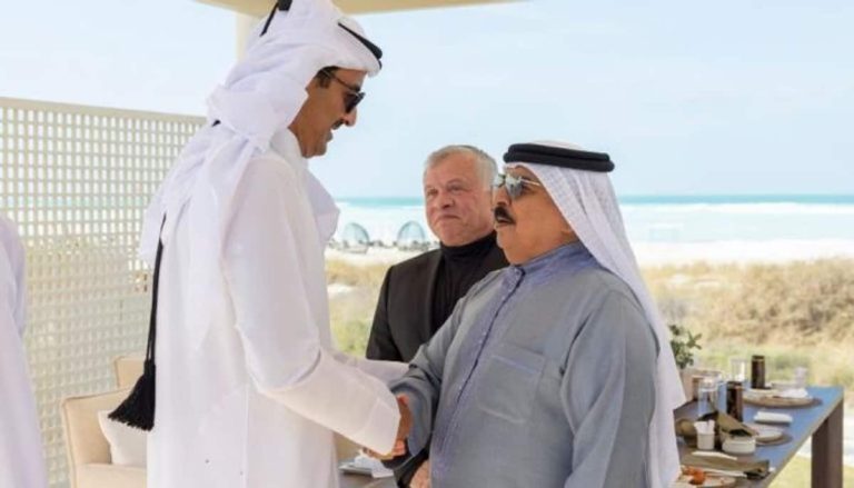 ملك البحرين وأمير قطر
