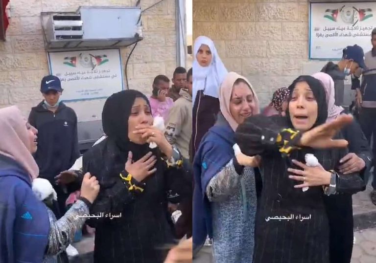 وداع زوجة شهيد من غزة بالزغاريد