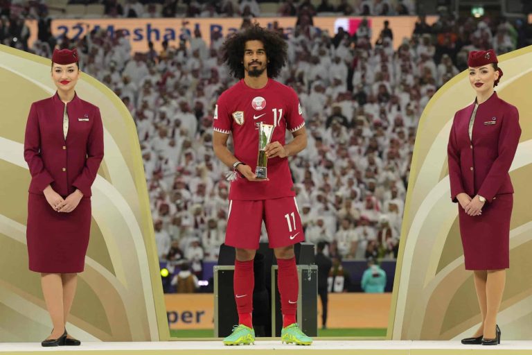 ترتيب هدافين كأس آسيا 2023 بعد تتويج القطري عفيف بلقب هداف البطولة (فيديو) أكرم عفيف هداف كأس آسيا 2023