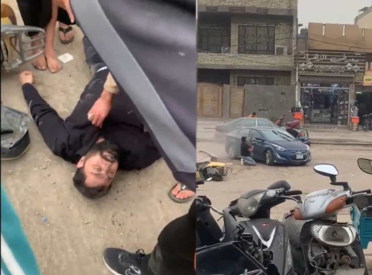 اشتباك بالرشاشات داخل سوق مريدي وسط بغداد في العراق