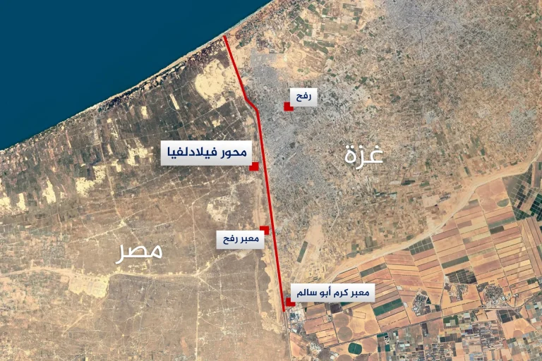خلافات داخل المجلس العسكري المصري للتعامل مع تحركات إسرائيل في محور فيلادلفيا.. وهذا موقف السيسي تحركات إسرائيل في محور فيلادلفيا
