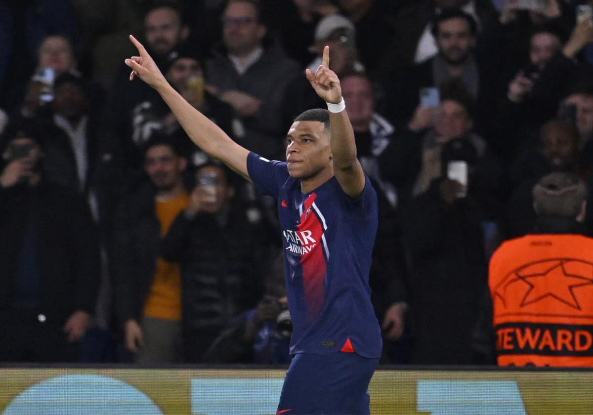 مبابي يُعادل رقم صلاح القياسي في دوري أبطال أوروبا (فيديو) مبابي يعادل رقم صلاح