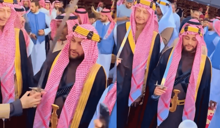 شاهد ما فعلته أموال السعودية بنيمار.. سخرية من إطلالة يوم التأسيس شاهد ما فعلته أموال السعودية بنيمار.. سخرية من إطلالة يوم التأسيس