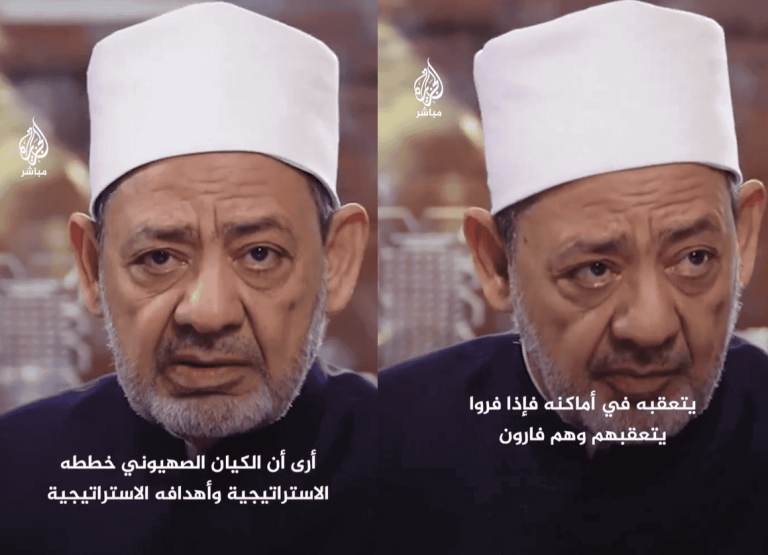 "عين إسرائيل على سيناء".. شيخ الأزهر يدق ناقوس الخطر ويحذر