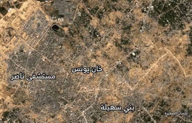 تدمير كبير في خان يونس