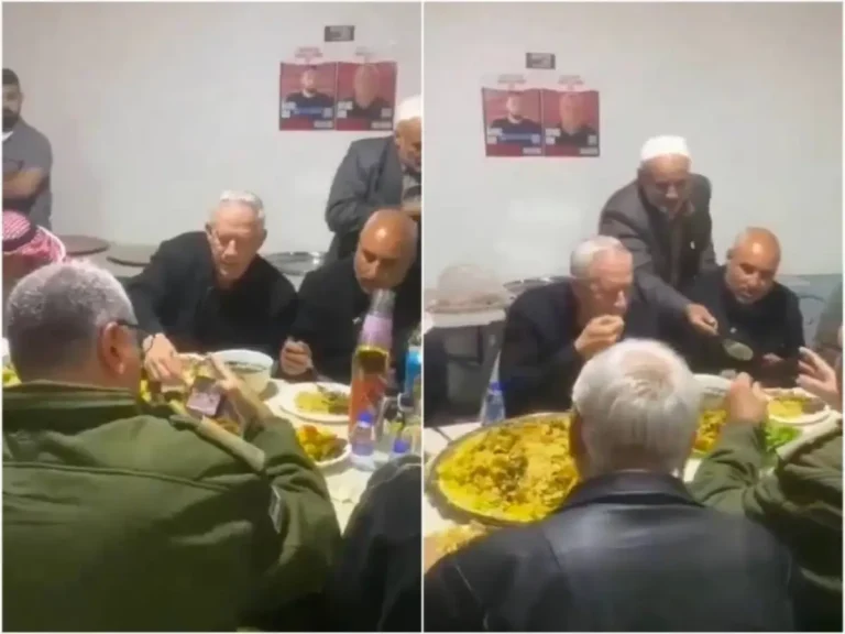 غانتس في ضيافة بدوي من النقب