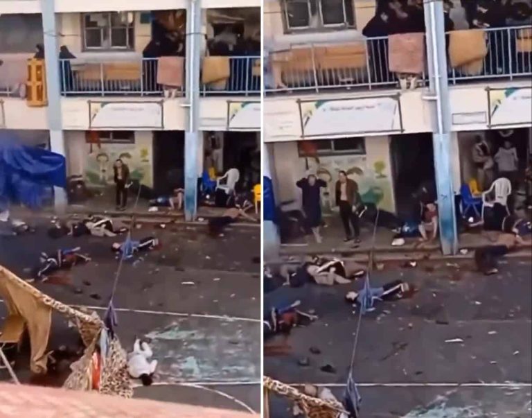 مجزرة مروعة في مدرسة للنازحين في غزة