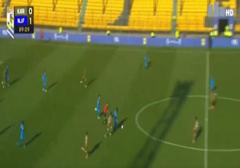 هدف عابر للقارات من توقيع السنغالي ميندي في الدوري العراقي (شاهد) هدف عابر للقارات في الدوري العراقي