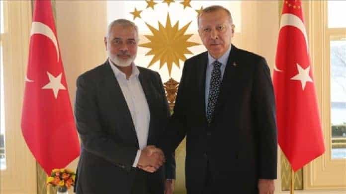 أردوغان وهنية