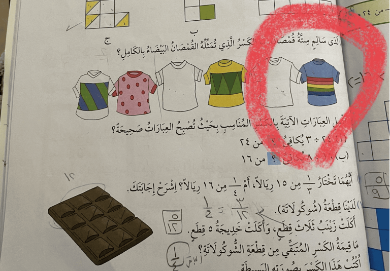 صورة في كتاب مدرسي تثير حفيظة العمانيين.. ما علاقة “علم المثليين”؟ صورة في كتاب مدرسي تثير حفيظة العمانيين.. ما علاقة "علم المثليين"؟