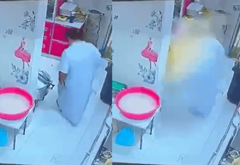 الأكثر تداولا بالسعودية.. "قدر ضغط" انفجر في وجهه.. مشهد كارثي ودمار شامل!