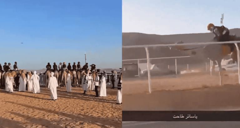 سعوديات يتطايرن في الهواء.. سباق الهجن للنساء يثير السخرية