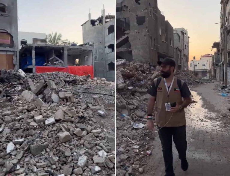 شاب كويتي يوثّق دمار غزة من قلب القطاع ورسالة مؤثرة (فيديو) شاب كويتي يوثق جرائم الاحتلال في غزة