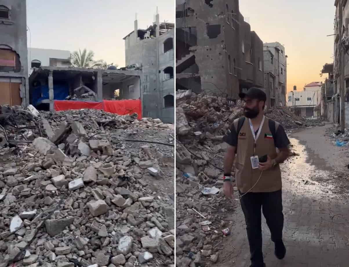 شاب كويتي يوثّق دمار غزة من قلب القطاع ورسالة مؤثرة (فيديو) شاب كويتي يوثق جرائم الاحتلال في غزة