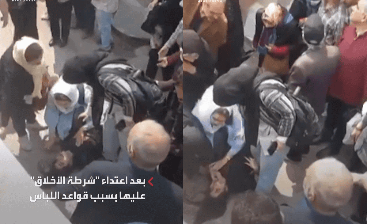 إيران.. شرطة الأخلاق تسحل امرأة في الشارع لعدم ارتدائها الحجاب (فيديو) إيران.. شرطة الأخلاق تسحل امرأة في الشارع لعدم ارتدائها الحجاب
