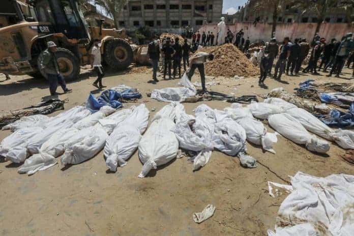 مقبرة جماعية في مجمع ناصر