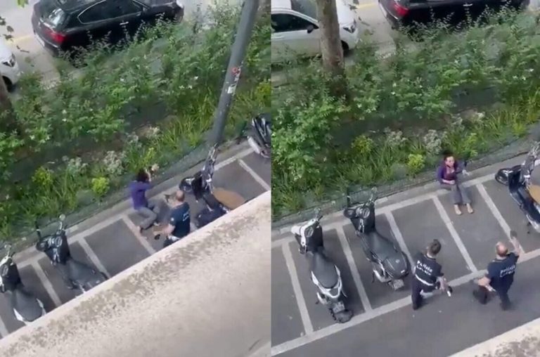 فيديو اعتداء الشرطة الأمريكية على طالبة متضامنة مع فلسطين يشعل المنصات .. كيف تفاعل النشطاء؟ اعتداء الشرطة الأمريكية على طالبة